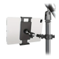 Soporte ajustable universal ABS de pedestal para tabletas y teléfonos.