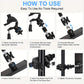 Soporte ajustable universal ABS de pedestal para tabletas y teléfonos.